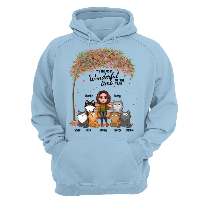 Cat Mom Sitting Under Tree Funny Cats Expressions Personalized Shirt - Image 16
