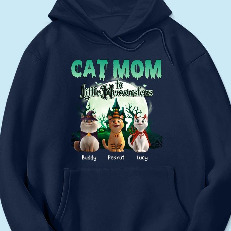 Cat Mom to Little Meownsters Personalized Shirt, Halloween Shirt for Cat Moms - Image 45