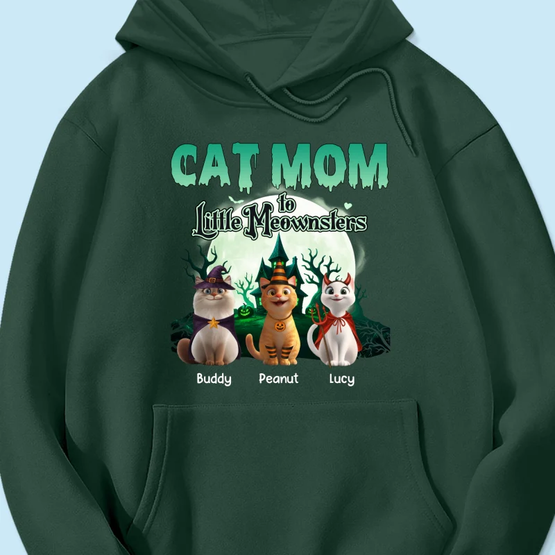 Cat Mom to Little Meownsters Personalized Shirt, Halloween Shirt for Cat Moms - Image 48