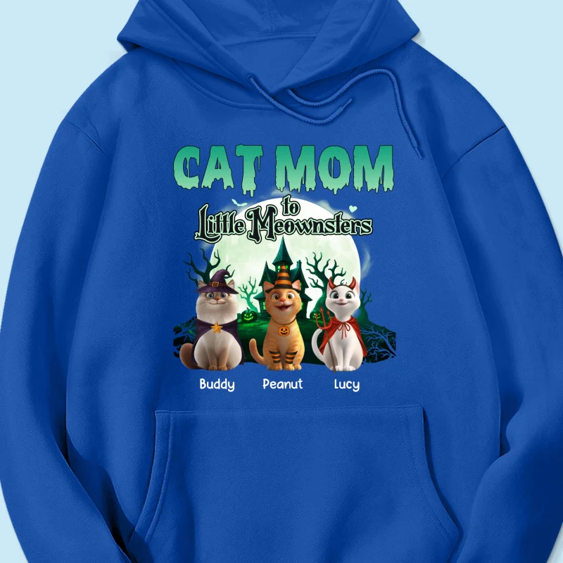 Cat Mom to Little Meownsters Personalized Shirt, Halloween Shirt for Cat Moms - Image 49