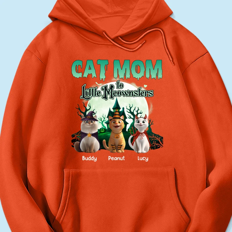 Cat Mom to Little Meownsters Personalized Shirt, Halloween Shirt for Cat Moms - Image 51