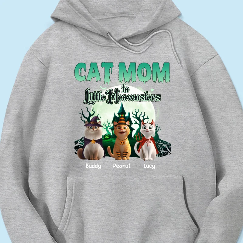 Cat Mom to Little Meownsters Personalized Shirt, Halloween Shirt for Cat Moms - Image 53