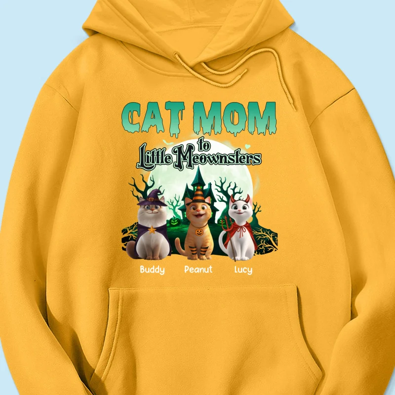 Cat Mom to Little Meownsters Personalized Shirt, Halloween Shirt for Cat Moms - Image 56