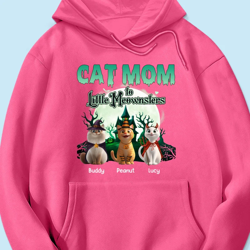Cat Mom to Little Meownsters Personalized Shirt, Halloween Shirt for Cat Moms - Image 58