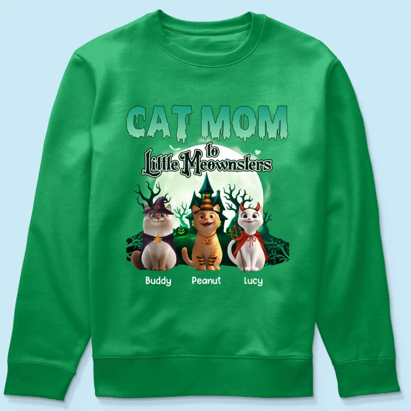 Cat Mom to Little Meownsters Personalized Shirt, Halloween Shirt for Cat Moms - Image 71