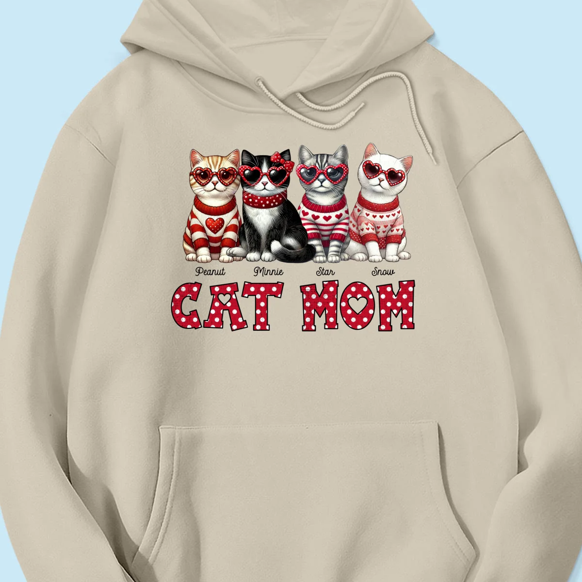 Cat Mom Pattern Personalized Shirt, Gift for Cat Moms - Image 20