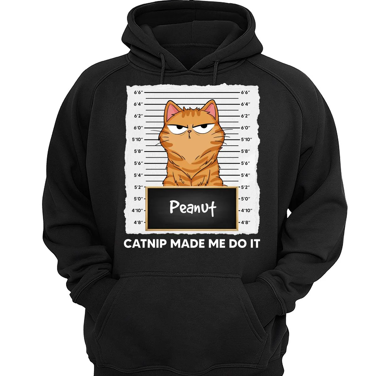Catnip Made Me Do It Fluffy Cat Funny Expressions Personalized Shirt - Image 3