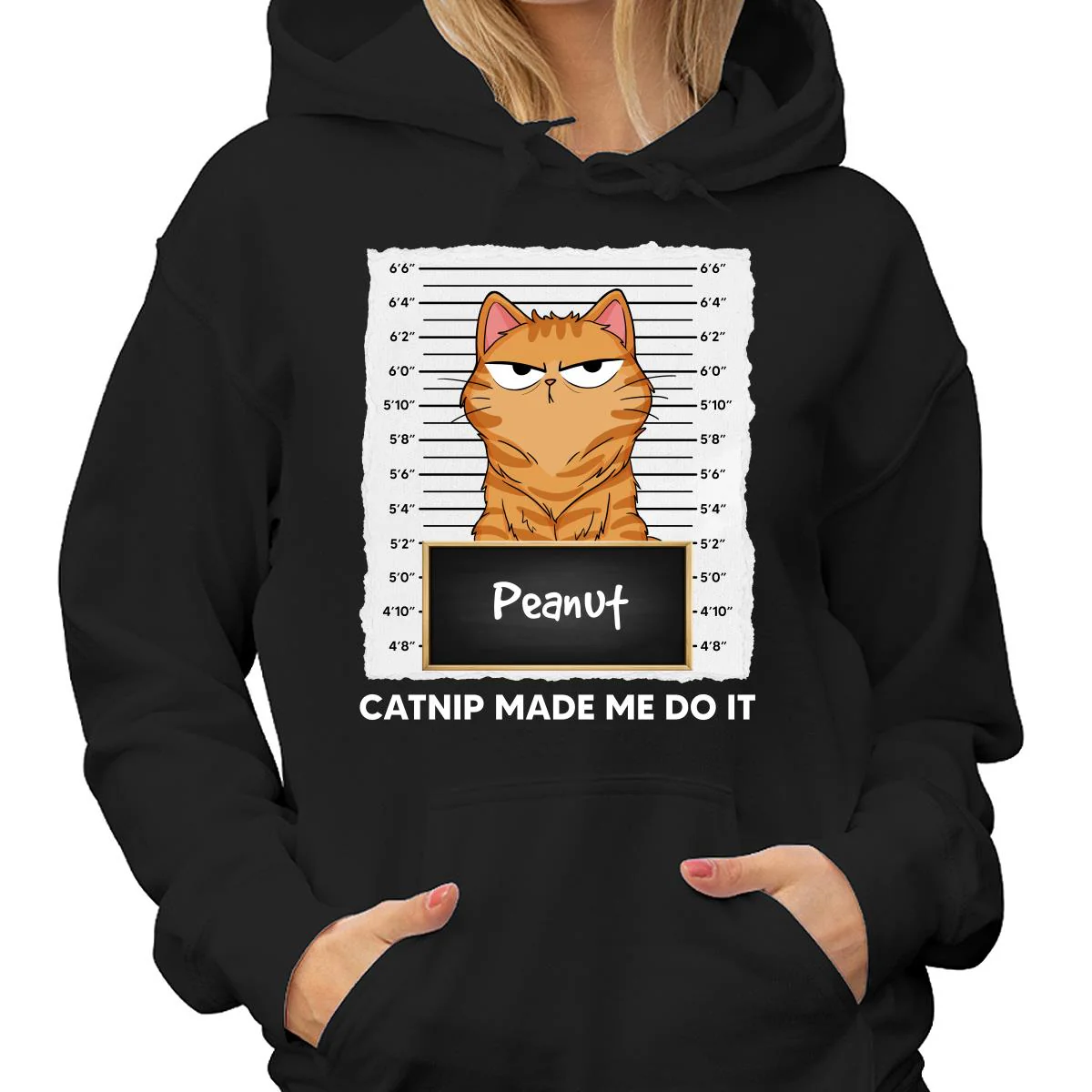 Catnip Made Me Do It Fluffy Cat Funny Expressions Personalized Shirt - Image 4