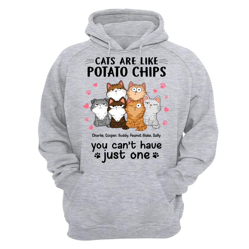 Cats Are Like Potato Chips Personalized Shirt - Image 14