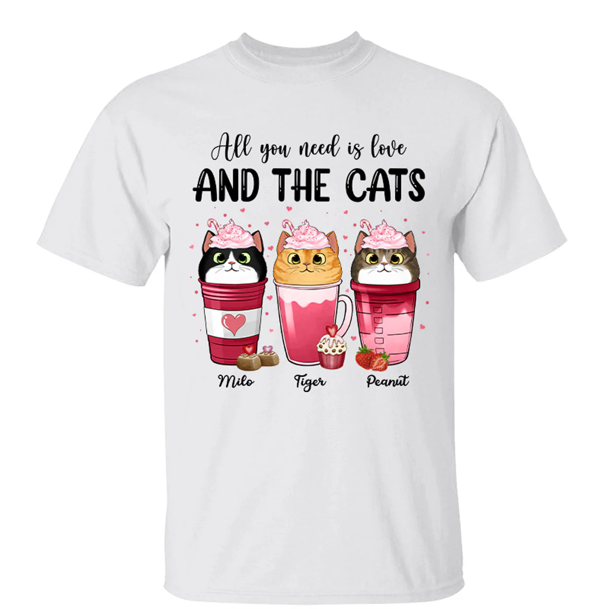 Cats Coffee Cat Mom Personalized Shirt
