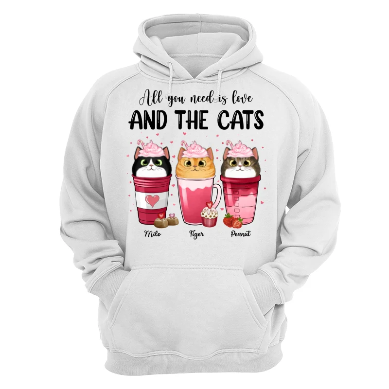 Cats Coffee Cat Mom Personalized Shirt - Image 13