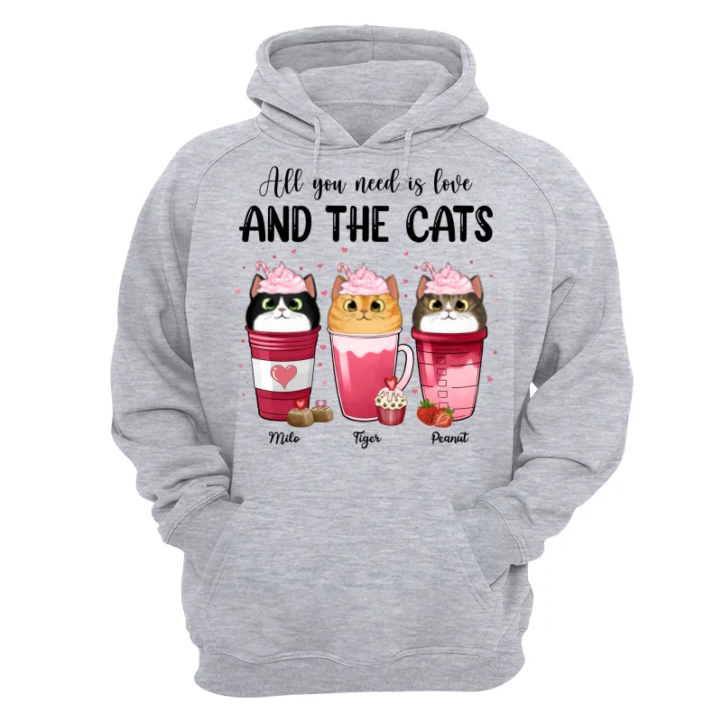 Cats Coffee Cat Mom Personalized Shirt - Image 14