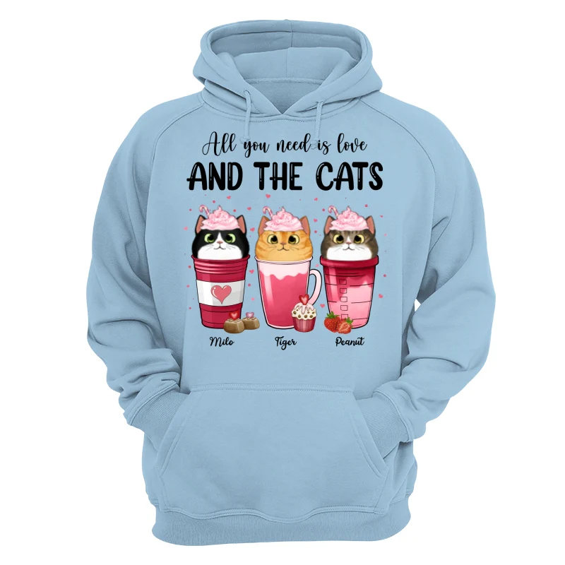 Cats Coffee Cat Mom Personalized Shirt - Image 16