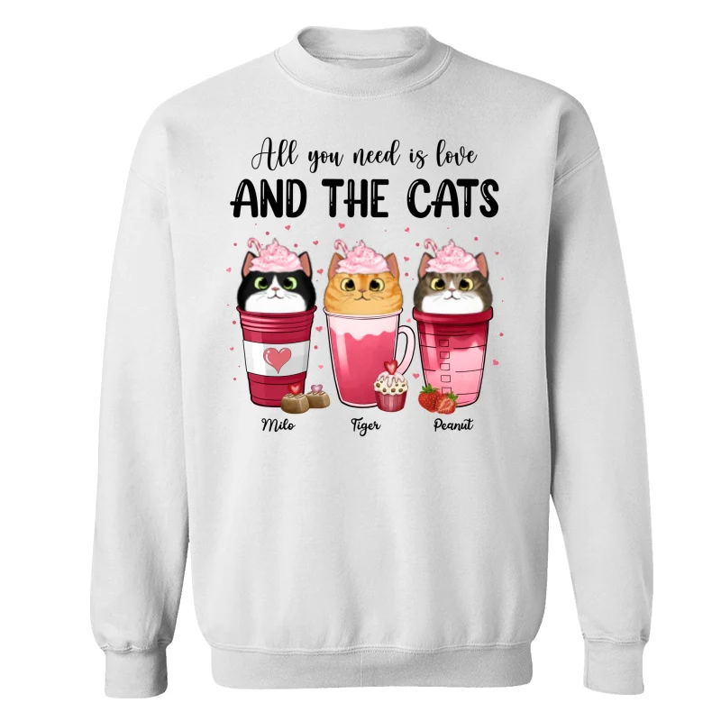 Cats Coffee Cat Mom Personalized Shirt - Image 17