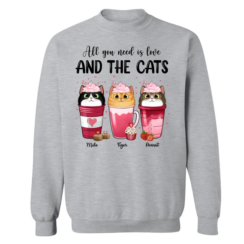 Cats Coffee Cat Mom Personalized Shirt - Image 18