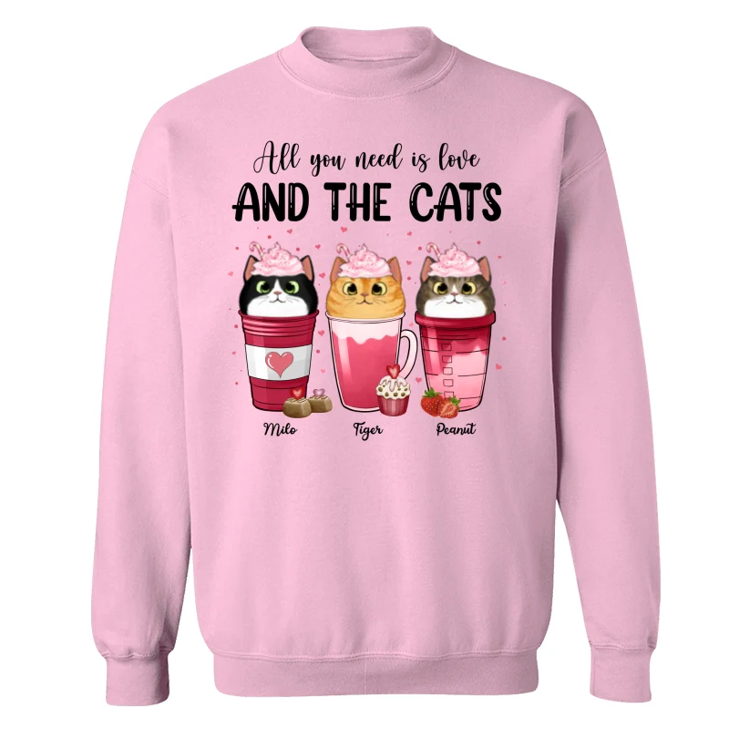 Cats Coffee Cat Mom Personalized Shirt - Image 19