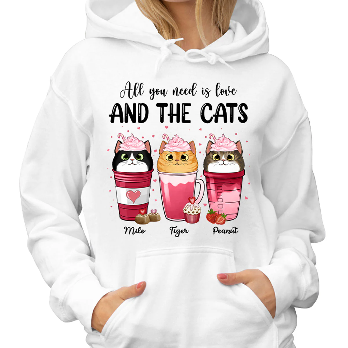Cats Coffee Cat Mom Personalized Shirt - Image 4