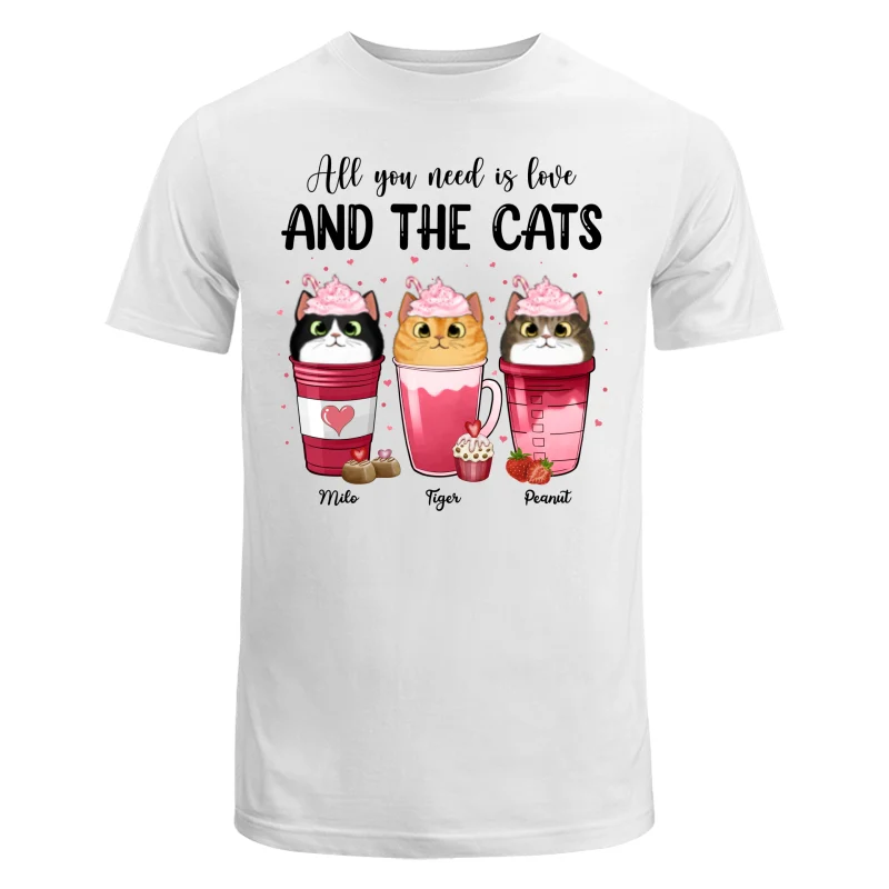 Cats Coffee Cat Mom Personalized Shirt - Image 5