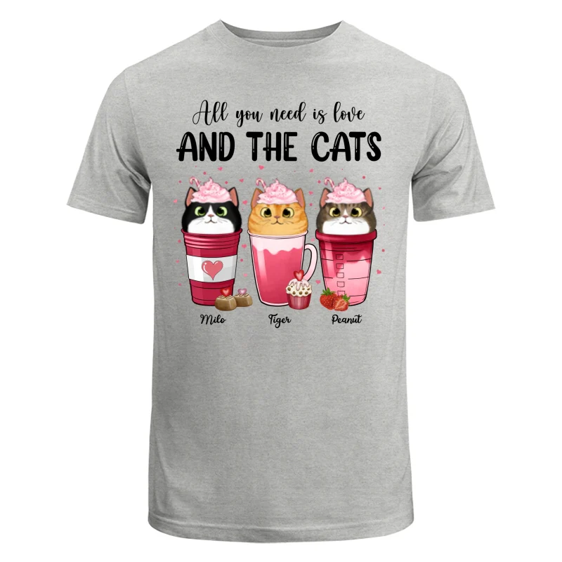 Cats Coffee Cat Mom Personalized Shirt - Image 6