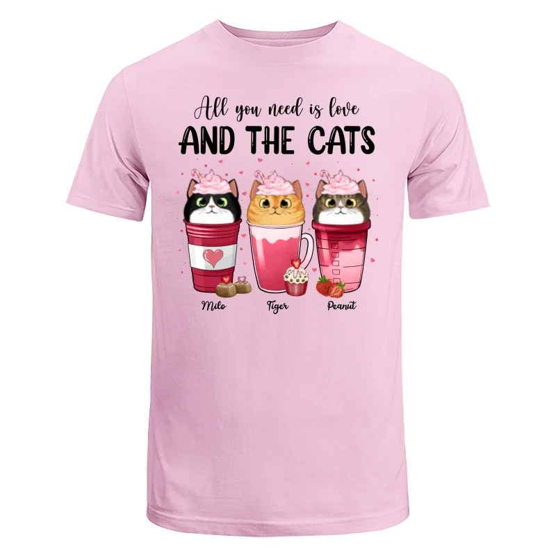 Cats Coffee Cat Mom Personalized Shirt - Image 7