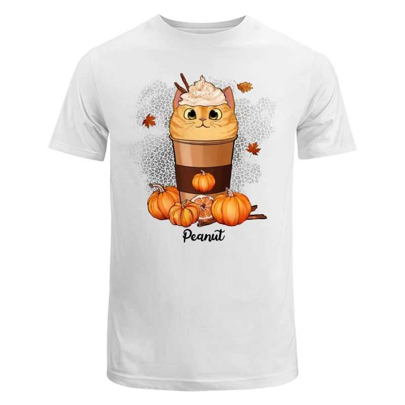 Cats In Pumpkin Spice Latte Fall Season Personalized Shirt - Image 6