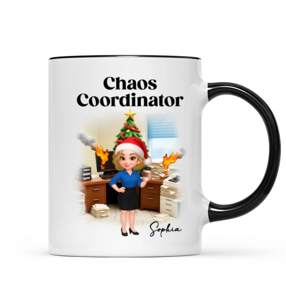 Chaos Coordinator Office Humor - Personalized Mug - Christmas Gift for Coworkers, Husband, Wife, Daughter, Son, Friends - Image 10