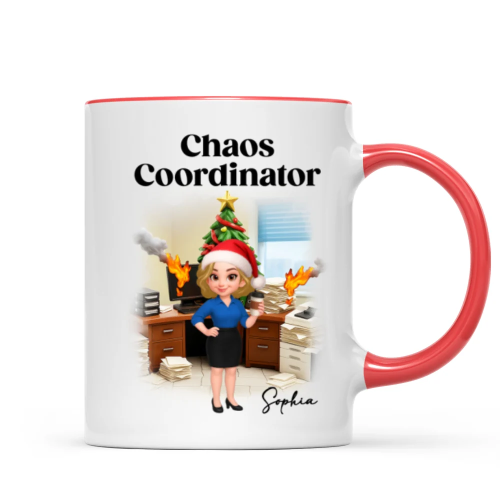 Chaos Coordinator Office Humor - Personalized Mug - Christmas Gift for Coworkers, Husband, Wife, Daughter, Son, Friends - Image 12