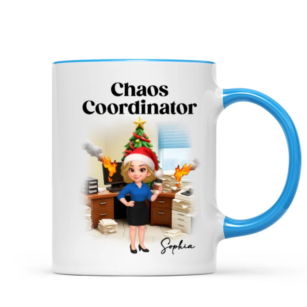 Chaos Coordinator Office Humor - Personalized Mug - Christmas Gift for Coworkers, Husband, Wife, Daughter, Son, Friends - Image 13