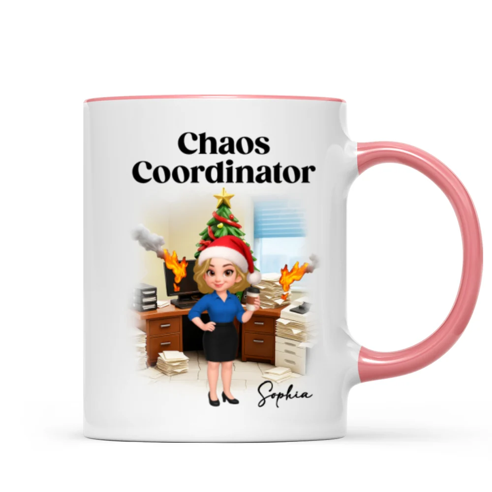 Chaos Coordinator Office Humor - Personalized Mug - Christmas Gift for Coworkers, Husband, Wife, Daughter, Son, Friends - Image 14