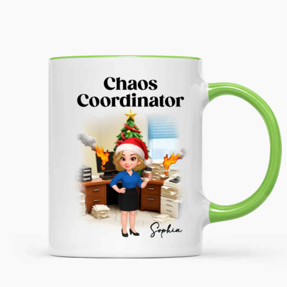Chaos Coordinator Office Humor - Personalized Mug - Christmas Gift for Coworkers, Husband, Wife, Daughter, Son, Friends - Image 15