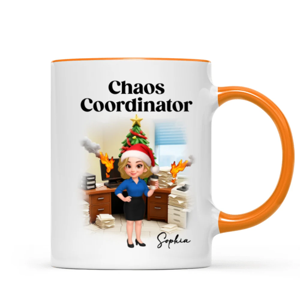 Chaos Coordinator Office Humor - Personalized Mug - Christmas Gift for Coworkers, Husband, Wife, Daughter, Son, Friends - Image 16