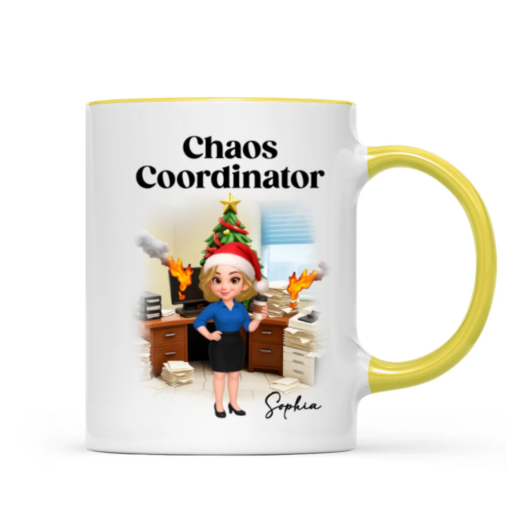 Chaos Coordinator Office Humor - Personalized Mug - Christmas Gift for Coworkers, Husband, Wife, Daughter, Son, Friends - Image 17