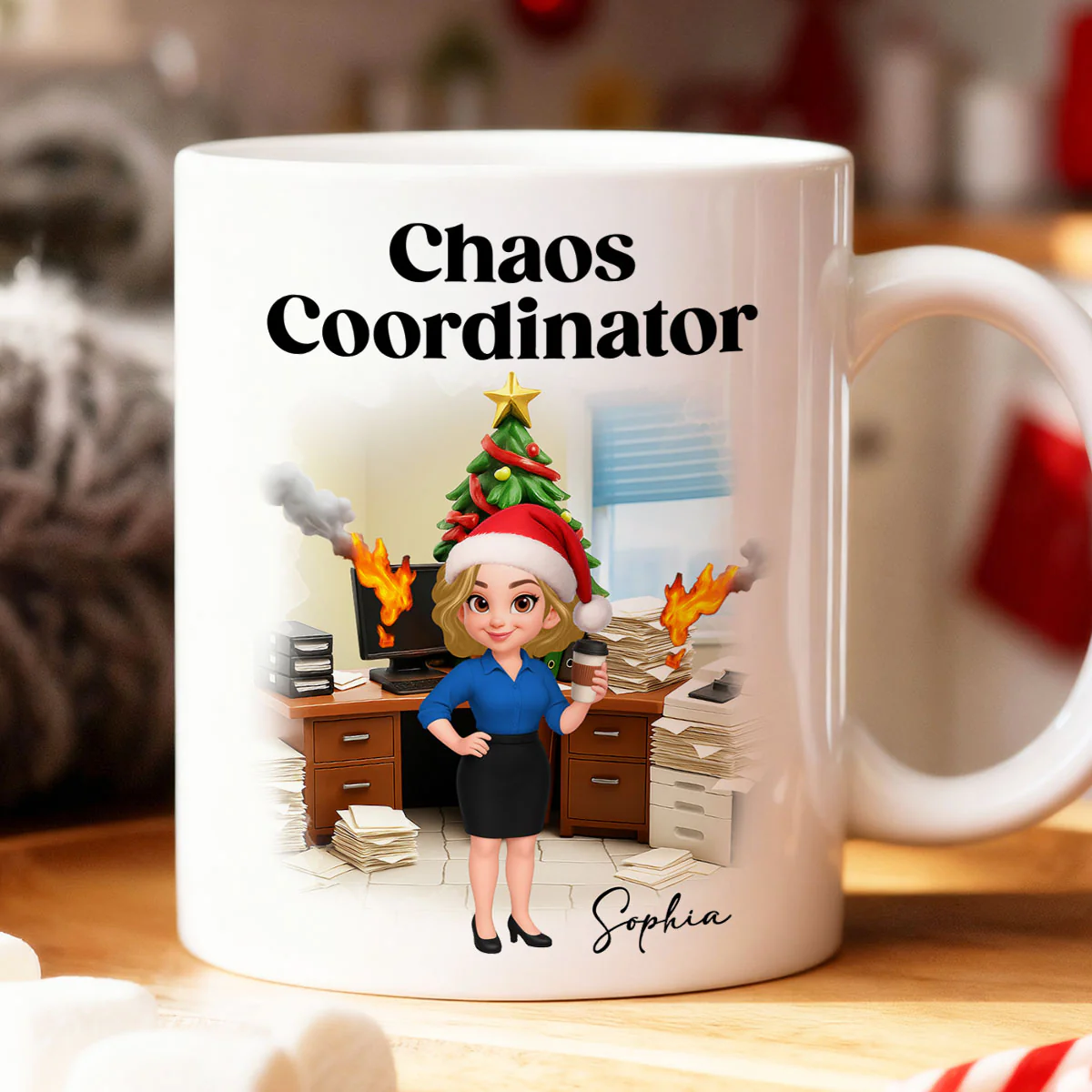 Chaos Coordinator Office Humor - Personalized Mug - Christmas Gift for Coworkers, Husband, Wife, Daughter, Son, Friends - Image 8