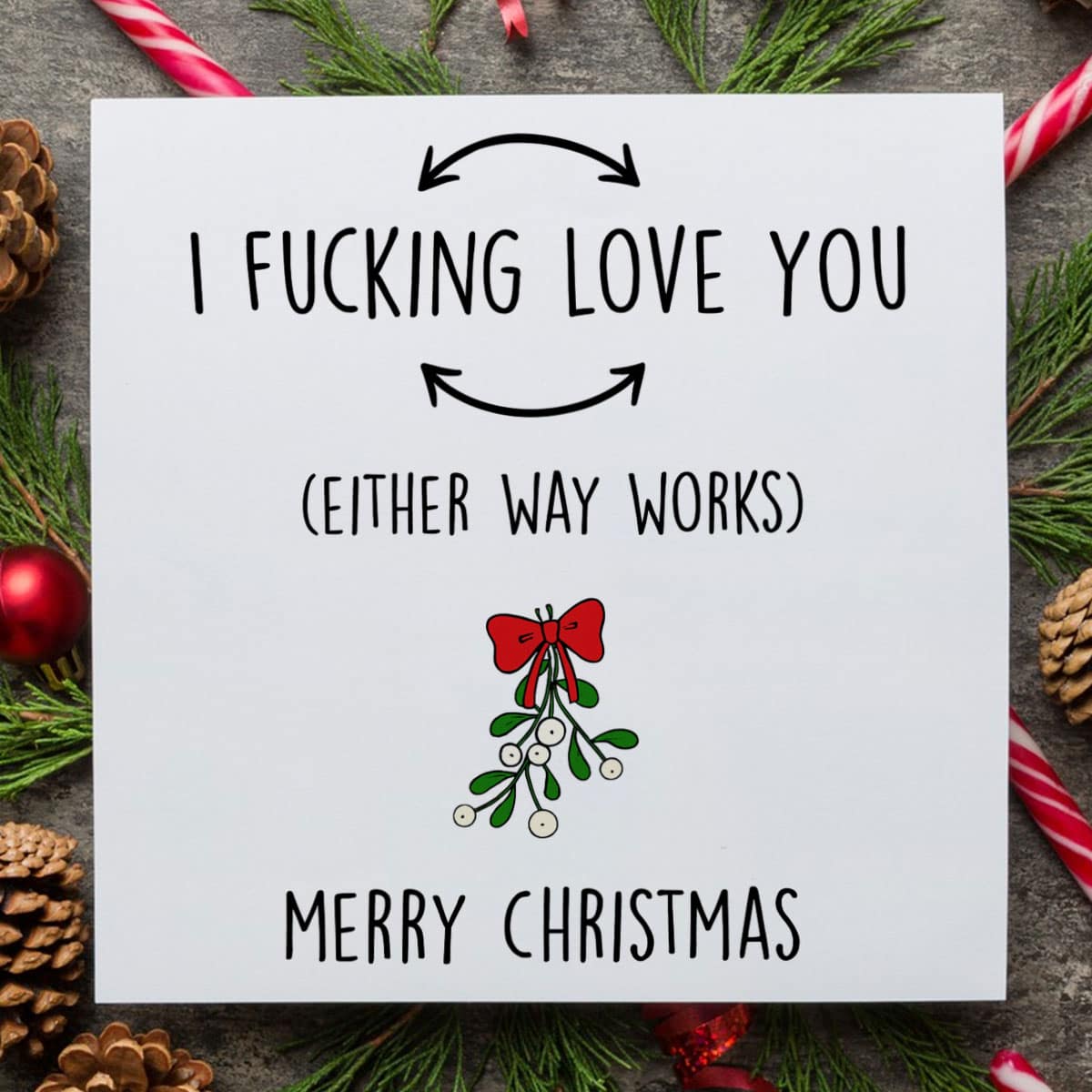 Christmas Biker Couple Card - Image 11