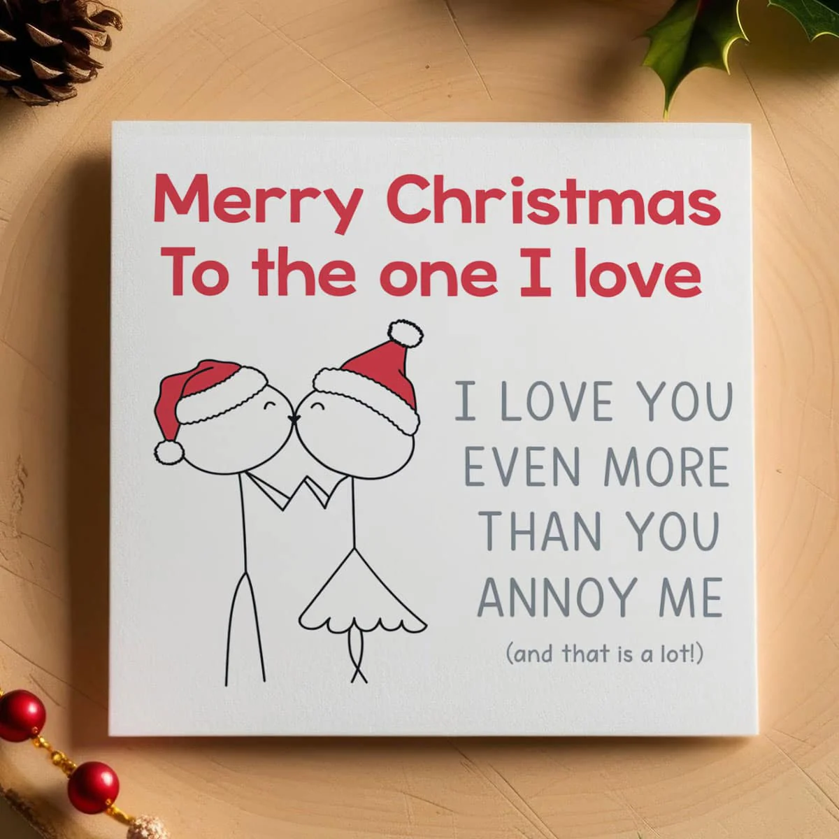 Christmas Biker Couple Card - Image 8
