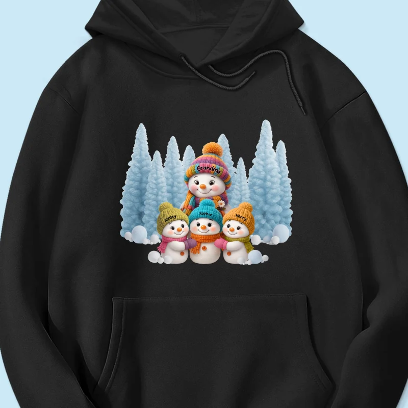 Christmas Blue Vibe Snowman Grandma - Personalized Sweatshirt - Christmas Gift for Grandma - Image 23