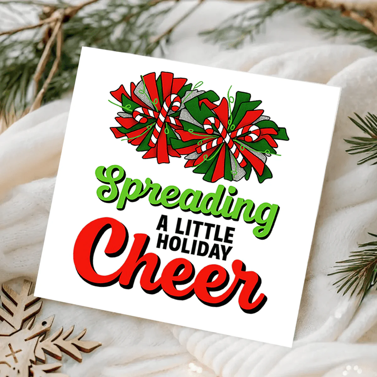 Christmas Cheerleader Card - Image 4