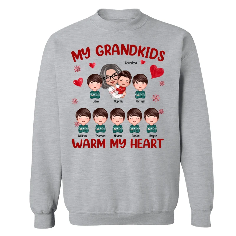 ?Early Christmas Sale 50% Off? Doll Grandma Hugging Kid Personalized Shirt - Image 14