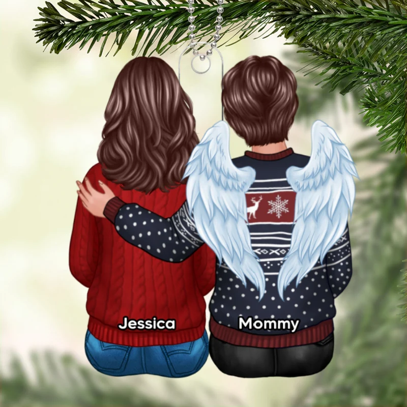 Christmas Family Memorial Remembrance Gift Personalized Acrylic Ornament - Image 5