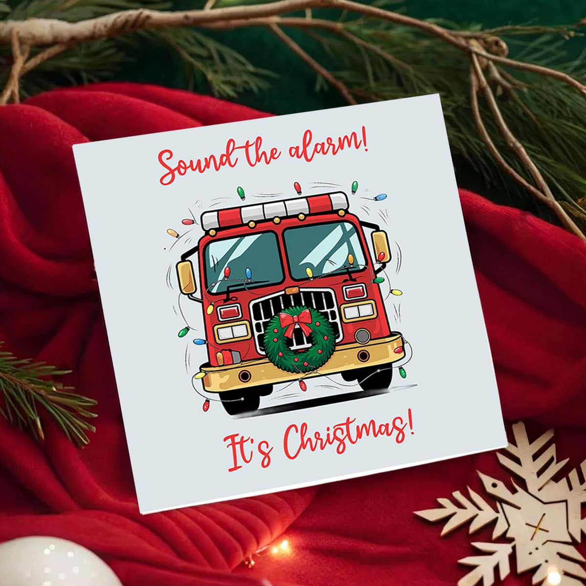 Christmas Firefighter Card Upsell - Image 9