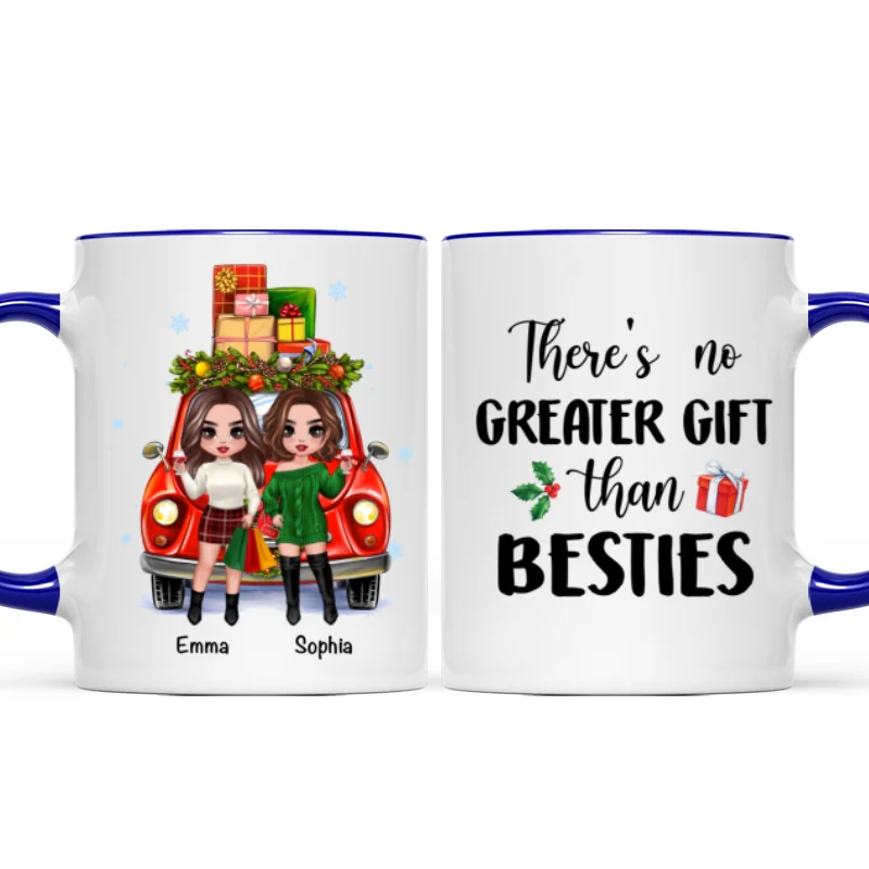 Christmas Gift Car Best Friends Sisters Personalized Mug - Image 4