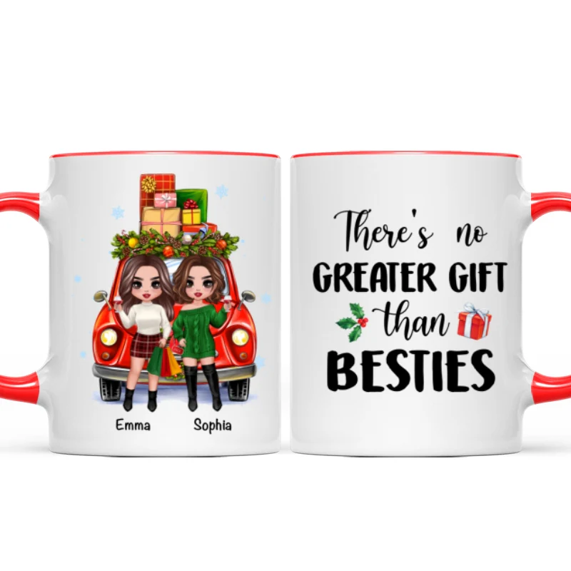 Christmas Gift Car Best Friends Sisters Personalized Mug - Image 5