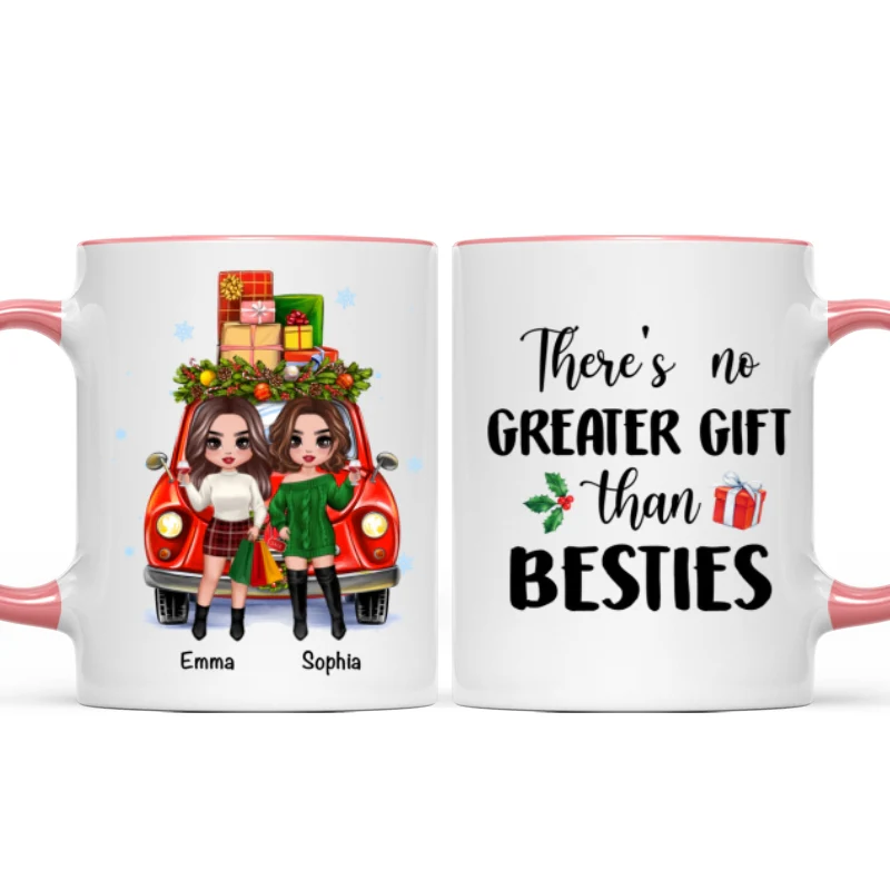 Christmas Gift Car Best Friends Sisters Personalized Mug - Image 7