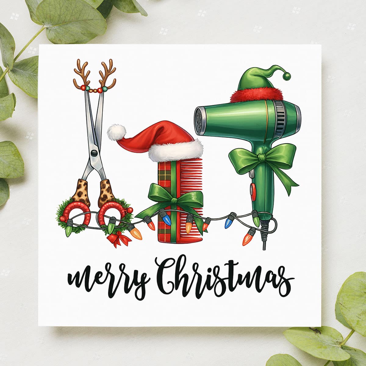 Christmas Hairdresser Card - Image 3