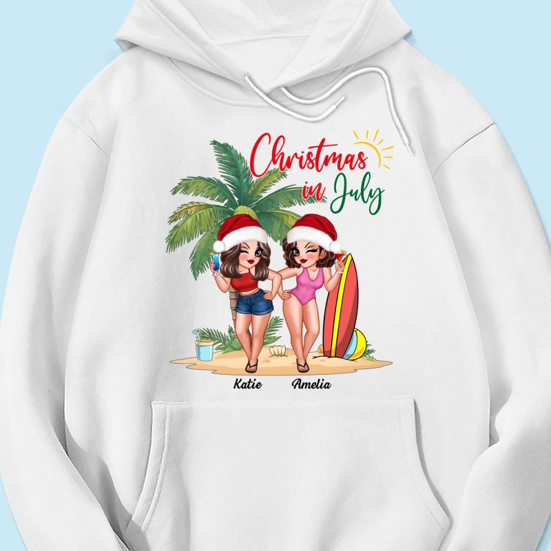 Christmas In July Summer Girls Personalized Shirt - Image 15