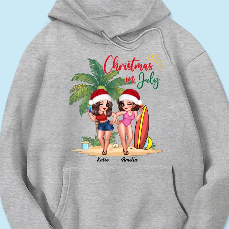 Christmas In July Summer Girls Personalized Shirt - Image 16