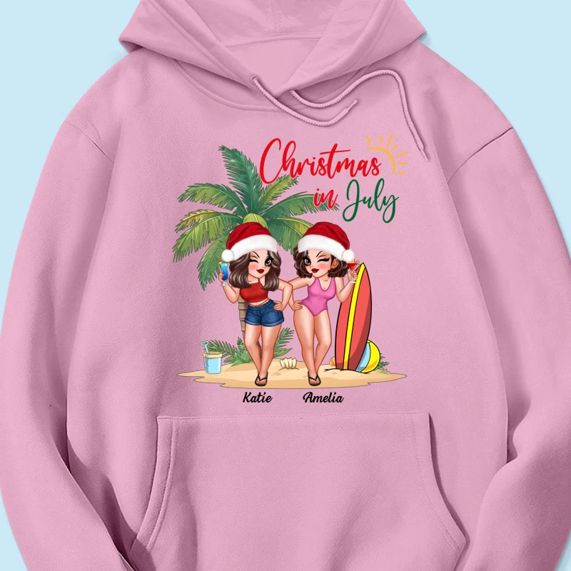 Christmas In July Summer Girls Personalized Shirt - Image 17