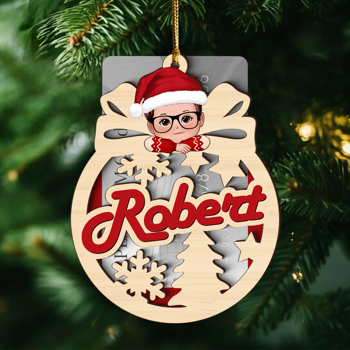 Christmas Money Gift Cards Letters Holder Ornament, Christmas Personalized Ornament, Christmas Gift For Kids - Image 4