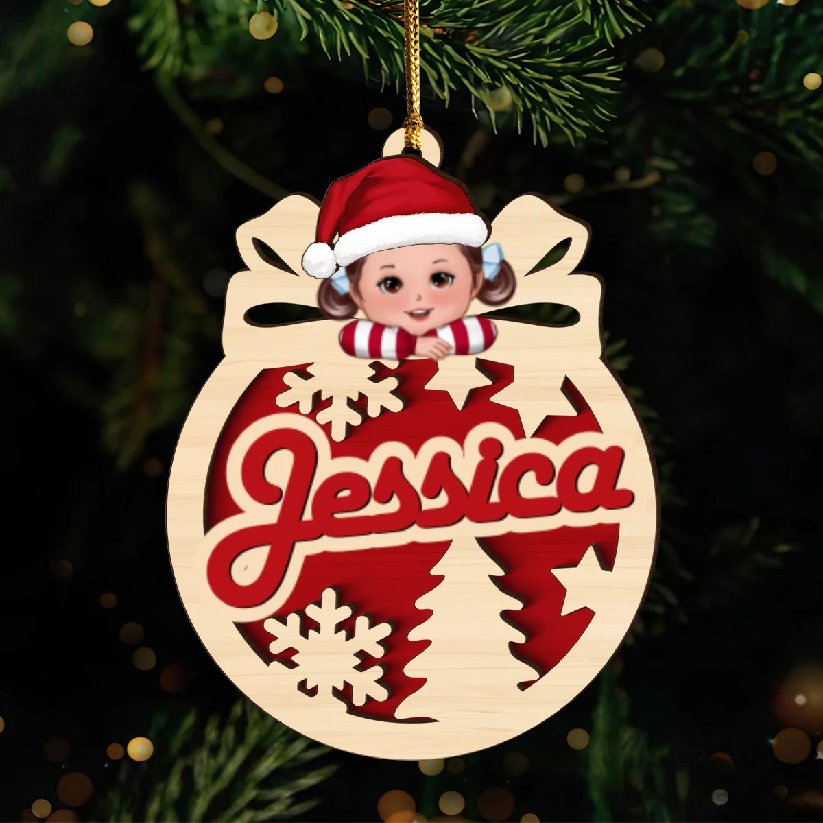 Christmas Money Gift Cards Letters Holder Ornament, Christmas Personalized Ornament, Christmas Gift For Kids - Image 9