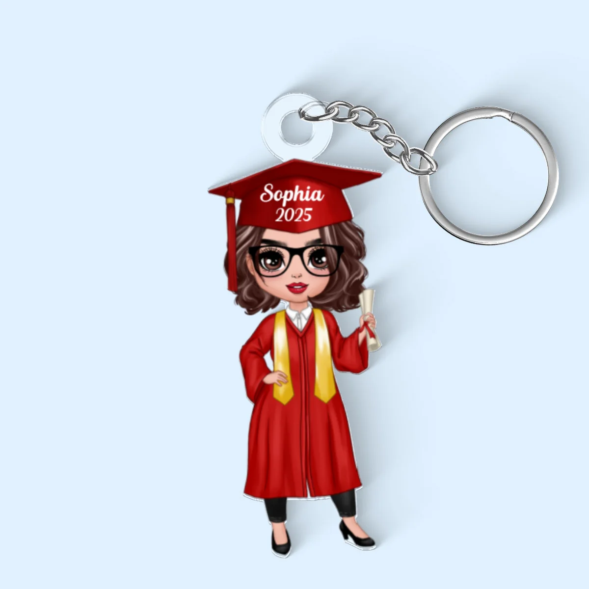 Class Of 2025 Senior Graduation Gift For Daughter Personalized Acrylic Keychain - Image 7